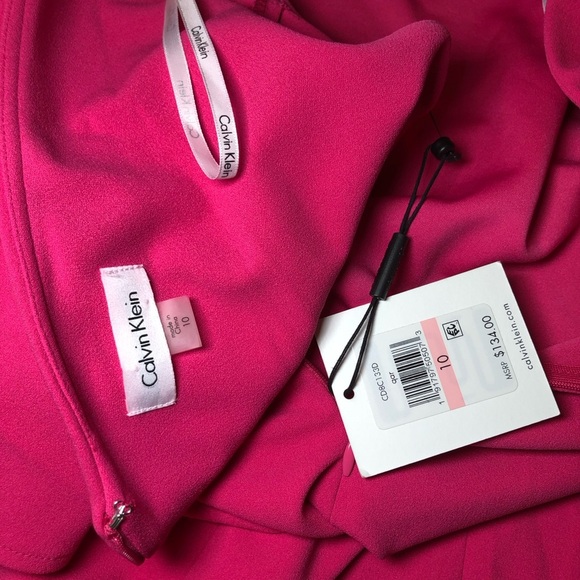 Calvin Klein Capelet butterfly sleeve Sheath Scoop Neck Dress Size 10 - Picture 7 of 9